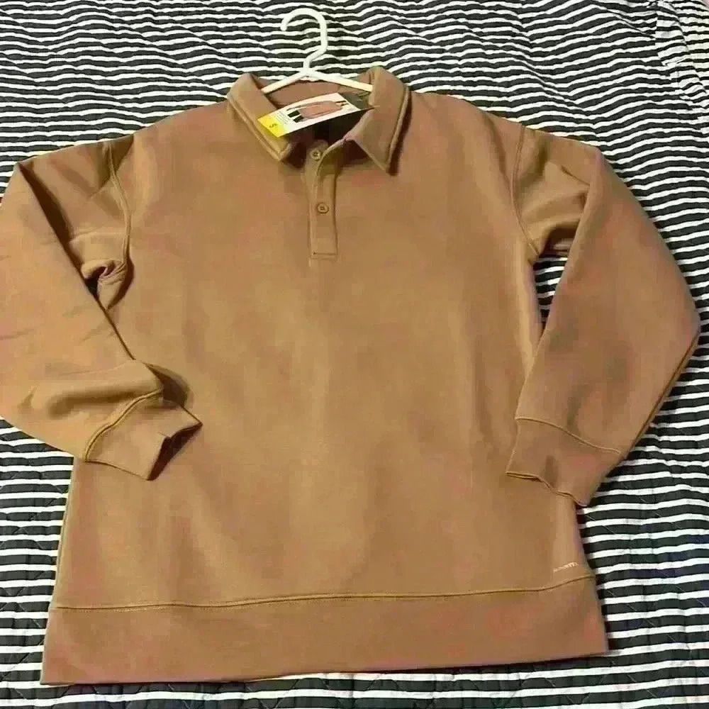Mondetta Womens’ Relaxed Fit  Collared Fleece Pullover NWT size small